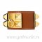 Hermes Collier de Chien Bracelet Brown With Gold